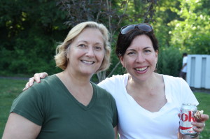 Roxanne Klett and Susan Pollara - two great forces pulling together a fun food truck night