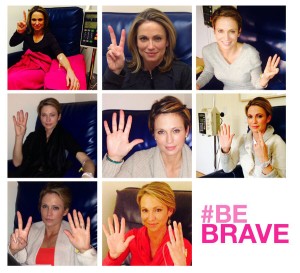 News anchor Amy Robach endured 8 rounds of chemo. Photo courtesy @arobach via Twitter.