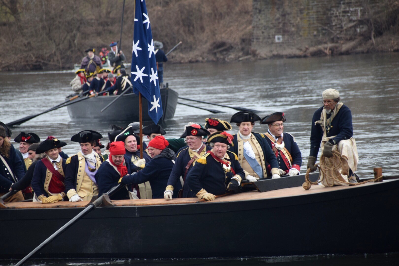 (PHOTOS) Washington Crossing Reenactment on the Delaware River MercerMe