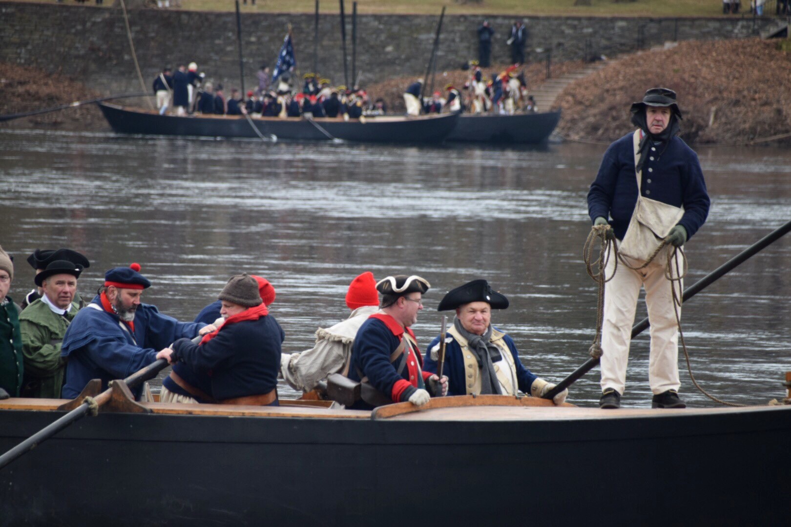 (PHOTOS) Washington Crossing Reenactment on the Delaware River MercerMe