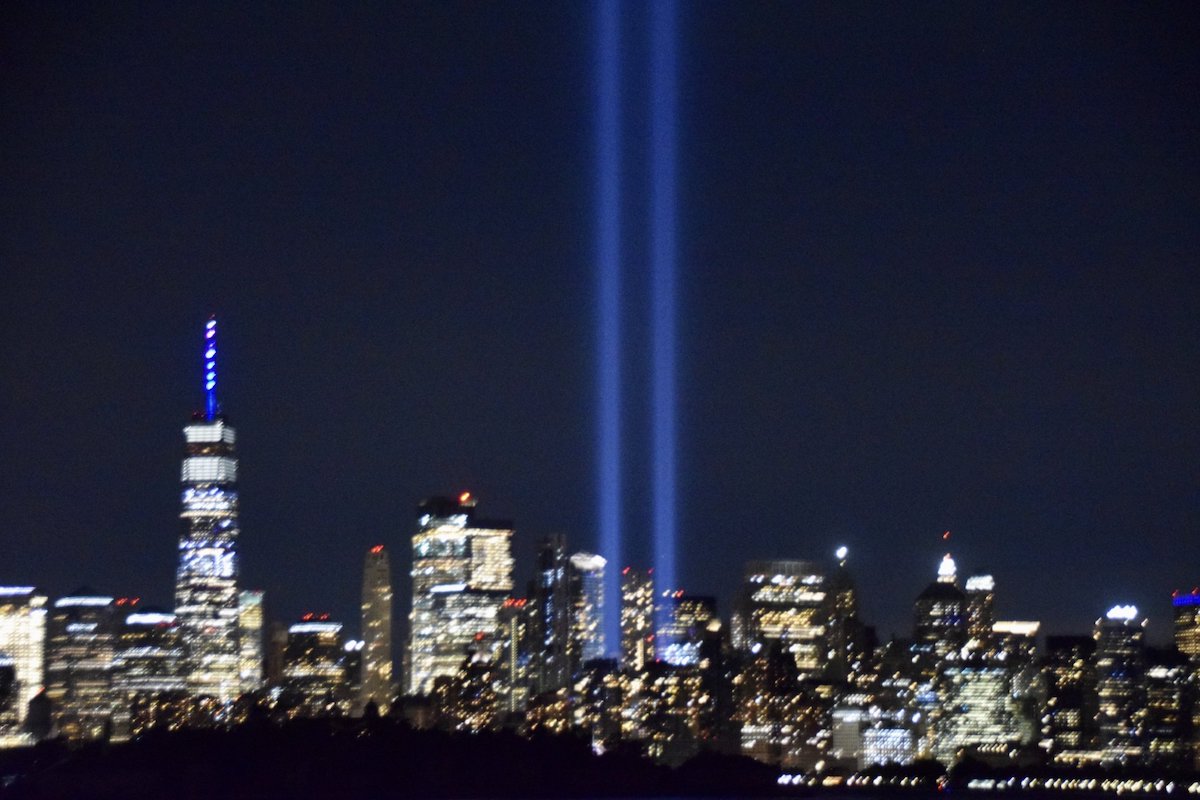 Photo collage of 9/11 Remembrance ceremonies MercerMe