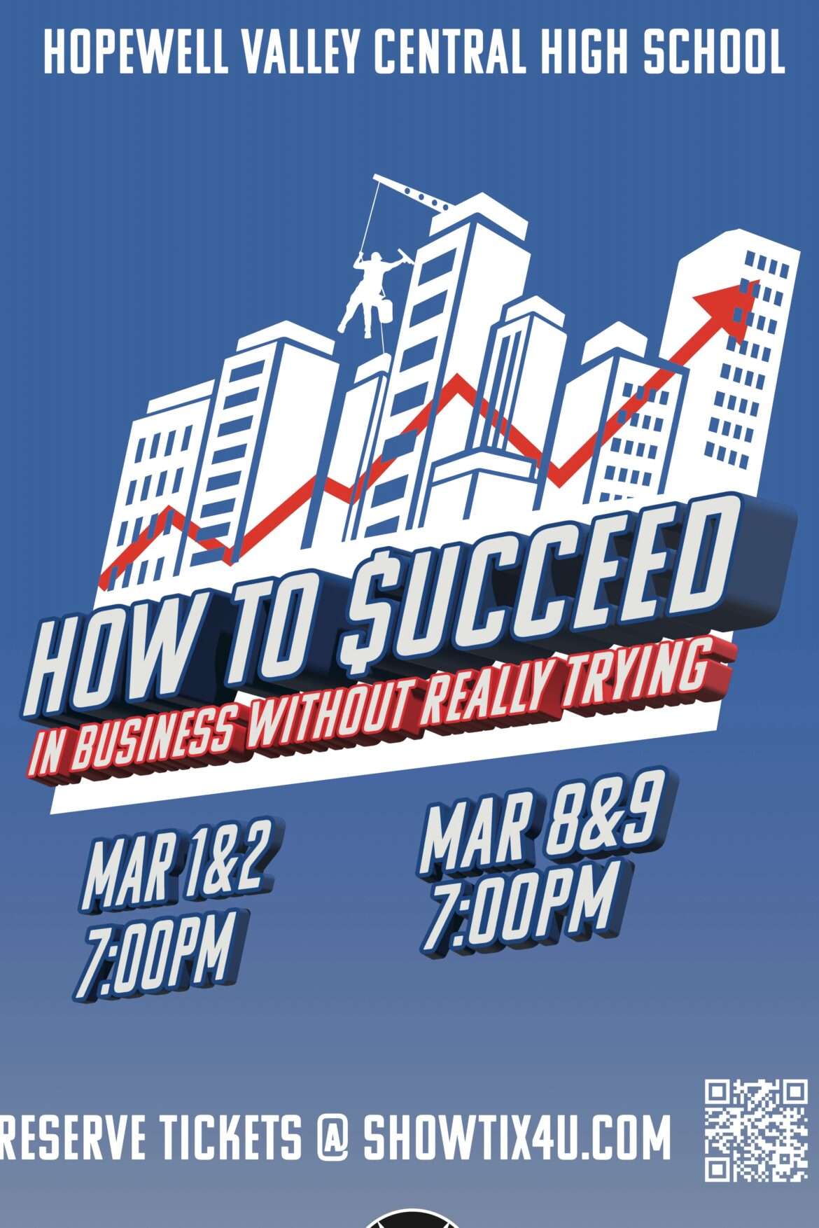 How to Succeed In Business Hopewell Valley Central High School poster